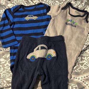 Carter's Blue and Gray Baby Outfit Set